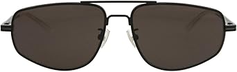 Bottega Veneta Aviator Sunglasses Black Black Grey Luxury Eyewear Made In Italy Metal Frame Designer Fashion for Everyday Luxury