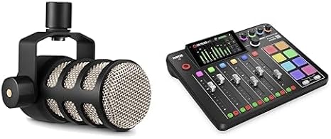 Rode Rodecaster Pro II Podcast Production Console & Rode PodMic Cardioid Dynamic Broadcast Microphone