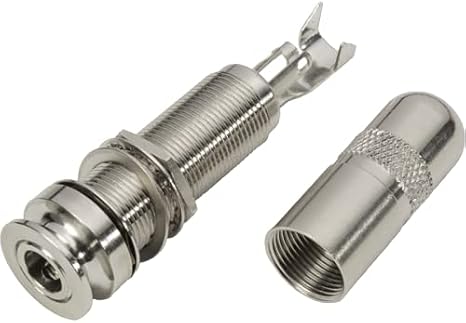 1/4in Jack - Switchcraft, Acoustic End Pin, Mono/Stereo, Nickel, W-SC-6J1233
