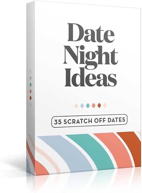 35 Scratch Off Date Night Ideas, Couples Gifts for Him, Her, Girlfriend, Boyfriend, Wife or Husband - Women or Men Anniversary Card Game, Engagement Gifts for Couples, Bridal Shower, Wedding, Birthday