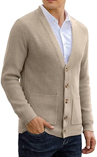 Sailwind Mens Long-Sleeve Cardigan Sweater Soft Cable Knit Sweater for Men