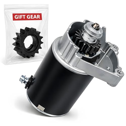 Starter Motor Replaces 498148 435307 497956 for Briggs Stratton V-Twin 14HP 16HP 17HP 18HP 18.5HP 19HP 20HP 21HP 22Hp Opposed Twin Cylinder Use On MTD Craftsman Cub Cadet John Deere Mower Tractor