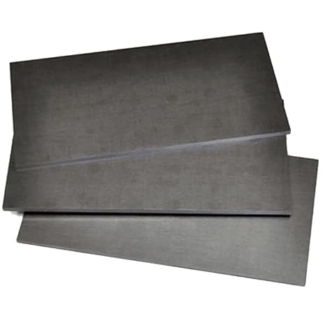 3pcs High Purity Graphite Plate Kit - 99.99% Black Electrode Rectangular Sheets for Metalworking and Industrial use(Thick10mm)
