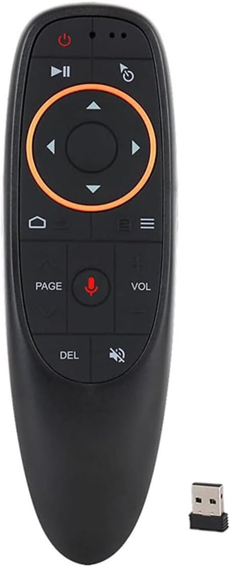 DollaTek PC Remote Control Air Mouse 2.4GHz Wireless Remote with Voice Gyroscope Function for Google Android TV Box Smart TV PC HTPC Raspberry Laptop Presentation