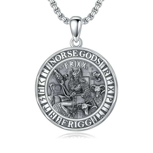 Viking Necklace 925 Sterling Silver Norse Jewelry for Fathers Day Anniversary Birthday Gifts Christmas Gifts for Men