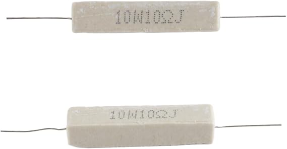 Pack of 10 10 Ohm 10W Ceramic Cement Resistors 5% Tolerance for Power Adapter Audio Computer TV Circuit Boards