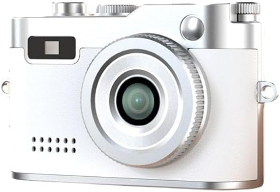 Compact 1080P Digital Camera 0.96 Inch Screen Portable(White)