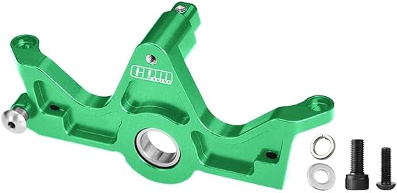 Aluminum 7075-T6 Alloy Bearing Motor Mount for Traxxas 1:10 Slash 4X4 / Hoss 3S / Bigfoot 4X4 / Ford Raptor R Ultimate/Stampede 4WD Upgrades - Green