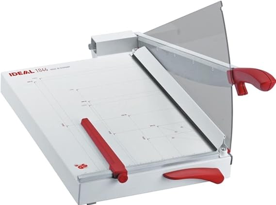 MBM KU0471 Model 1046 Triumph Tabletop Paper Trimmer, 18" Cutting Width, 30 Sheet Capacity, 20"x14" Table Size, Solingen Steel Blade Set, Adjustable Back Gauge, All-metal Construction