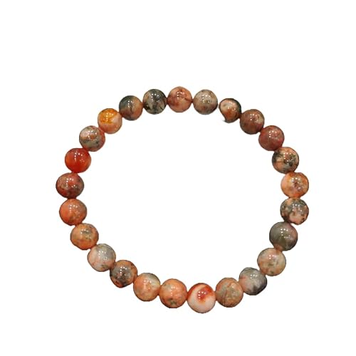 WWG Rosophia Azeztulite 8mm rondelle smooth 7inch Natural Gemstones Beaded Bracelets for Men Women Healing Crystal Stretch Beaded Bracelet Unisex