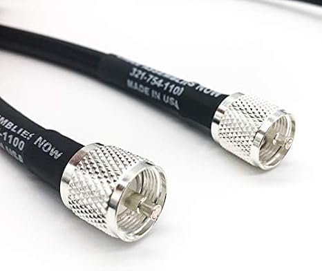 Quality Economy Coaxial Cable - Drop in Replacement for LMR-400/LMR400 - UHF-Male to UHF-Male (PL259) - 25 Feet