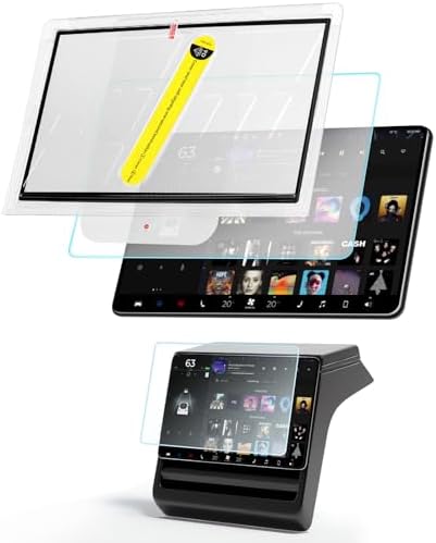 Screen Protector for Tesla Model S 2023-2026 Model X 2023-2026 with Alignment Kit Matte Front Back Tempered Glass TouchScreen Dashboard Protective Anti Glare Fingerprint 9H Hardness