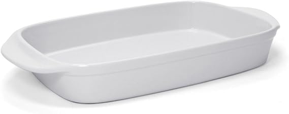 Chantal Classic 13" x 9" Ceramic Rectangular Baker, 3.25 quart, White