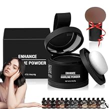Maycheer Magic Root Cover Up, 14 Colors Root Touch Up Powder with Mirror - Instantly Conceals Hair Loss, Water Sweat Resistant (Black)