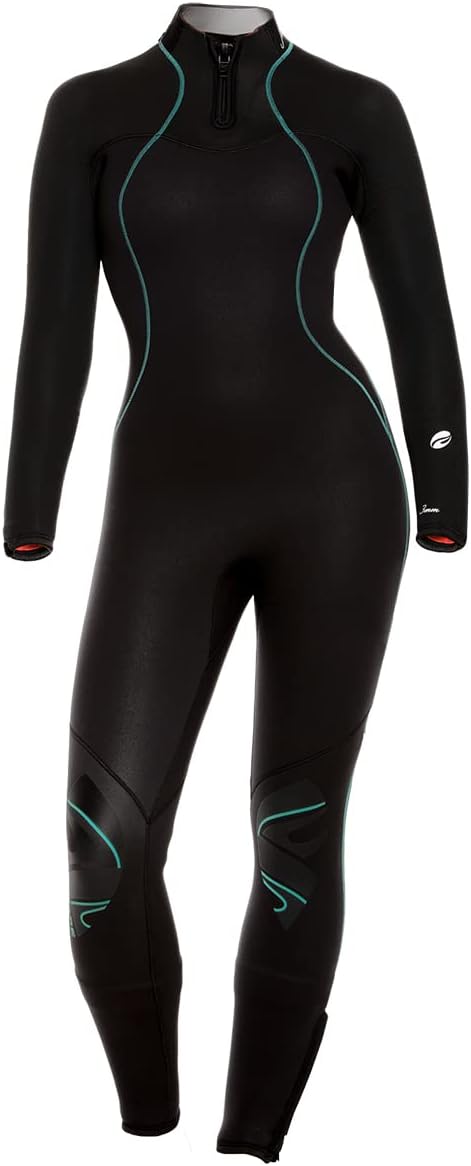BARE 3/2MM Women's Nixie Ultra Full Wetsuit | Great for Scuba Diving | Comfortable Full Stretch Neoprene | Long Sleeve | Unique Omnired Material Woven into Fabric for Added Warmth