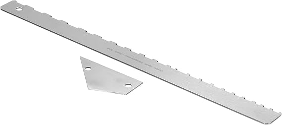 Guitar Neck Straight Edge, Stainless Steel Neck Notched Straight Guitar Neck Ruler Guitar Fret File Guitar Setup Tools with Rocker String Height Gauge for Guitar Fretboard