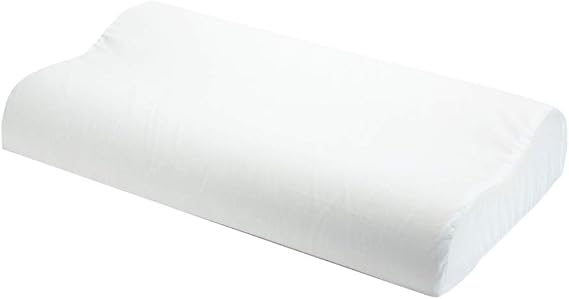 ObusForme Neck Pillow | Contour Cervical Pillow | High and Low Height for Optimal Neck Support and Sleep | Memory Foam Layer for Comfort, Inner Foam for Firmer Support | Standard Size
