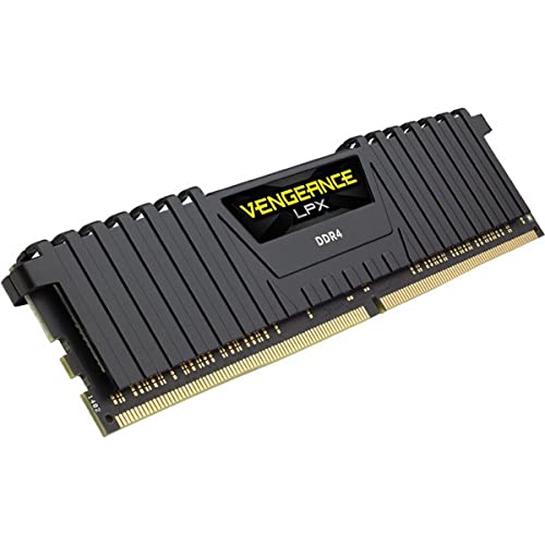 Corsair Vengeance LPX 8GB 1x8GB DDR4 DRAM 2400MHz C16 PC4-19200 Memory Kit - Black