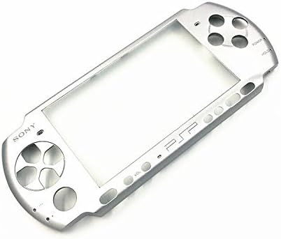 New Replacement Front Faceplate Shell Case Cover Hard Skin Protector For PSP 3000 3001 3002 3003 Silver