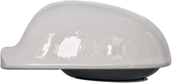 Wing Mirror Cover Cap for VW Golf MK5 (2003-2009), EOS, Rabbit (2006-2008), Jetta (2005-2010), Golf Plus (2005-2009) - Left Hand Side (Passenger N/S) - White Gloss - Ready to Fit
