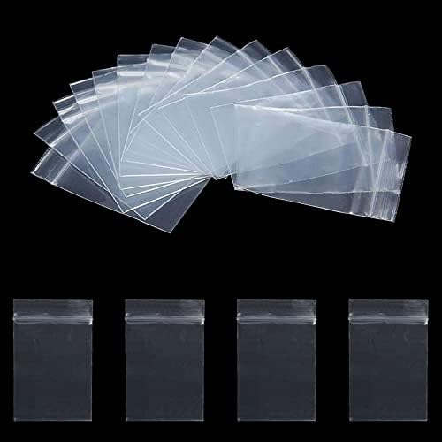 Yingcen 500 Pcs 4x6cm Seal Bags, Small Clear Plastic Ziplock Bags, Resealable Storage Pouches, Perfect for Rings, Pills, and Storage All Small Parts