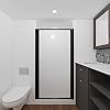 Nautilus 64x60 RV Shower Door Opaque Plain - White