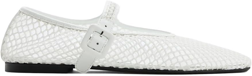 Aldo Women's 20ALISSIE Mesh Buckle Flat Shoe