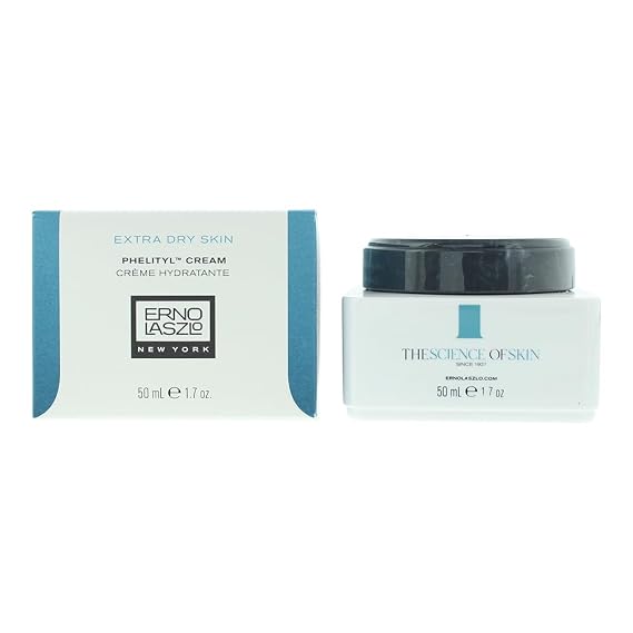 Erno Laszlo Extra Dry Skin Phelityl Cream | Day-To-Night Nourishing Face Cream with Ceramides| Mattified, Nourished Finish | 1.7 Fl Oz