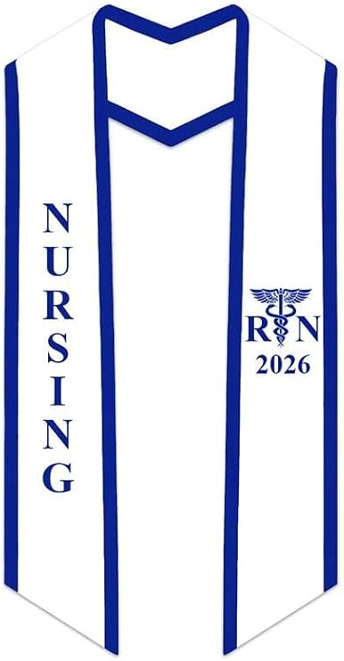CLERKMANS Nursing RN Stole for Graduation