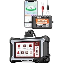 ANCEL DS100 OBD2 Scanner 4 System with 7 Resets Bundle with ANCEL BM300 Pro 6V 12V 24V Battery Monitor