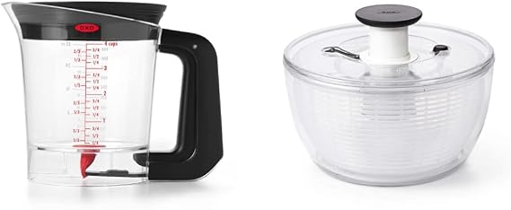 OXO Good Grips Fat Separator and Salad Spinner Bundle