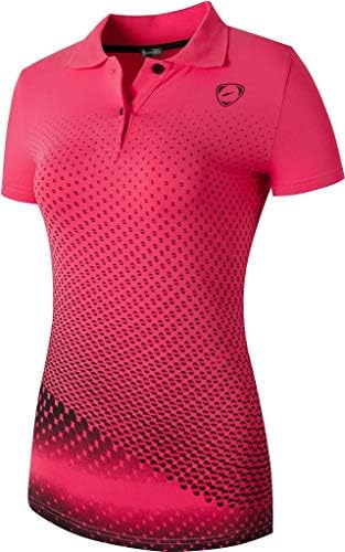 Womens Quick Dry Sport Golf Polo Tee Shirts Print T-Shirt for Tennis Bowling SWT251