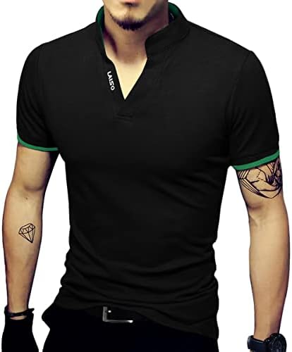 LOGEEYAR Mens Fashion Polo Henley Shirts ShortLong Sleeve Casual T-Shirts Slim Fit Cotton Polo Shirts for Men