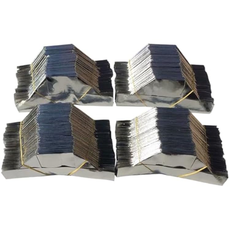 50 PCS Gold Foil Ingot,Semi-Finished Chinese Paper,Sacrificial Paper Ingot,Praying for Buddha,Zhaocai JinbaoThriving BusinessSize:5.9 x 4.7 inch15 x 12 cm,Color:Silver Ingot