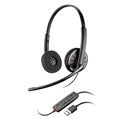 Plantronics 85619-101 Black Wire C320,M , Wired Headset , On- Ear , Gray