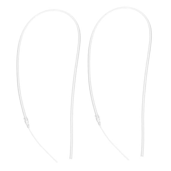 Breastmilk Auxiliary Tubes for Breastfeeding Storage Bottles 2-Pack Supplemental Nursing System Tubing for Infant Weaning Transition and Bottle Dependency Reduction