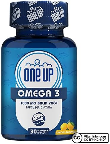 One Up Omega 3 1000 Mg 30 Kapsül LİMON Renkli