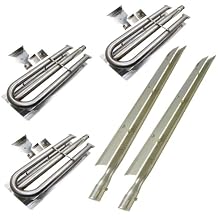 SA5481 (3-Pack) SA5381 (2-Pack) Burners U Shaped and Smoker Pipe Burner for Viking VGBQ030-2T, VGBQ0302TLSS, VGBQ0302TNSS, VGBQ300-2RE, VGBQ300-2RT, VGBQ300T
