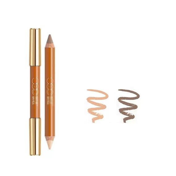 1 PC Double Ends Contour Pencil Highlighter, Multi Functional Facial Contour Highlighter Pencil(01#, 5g)