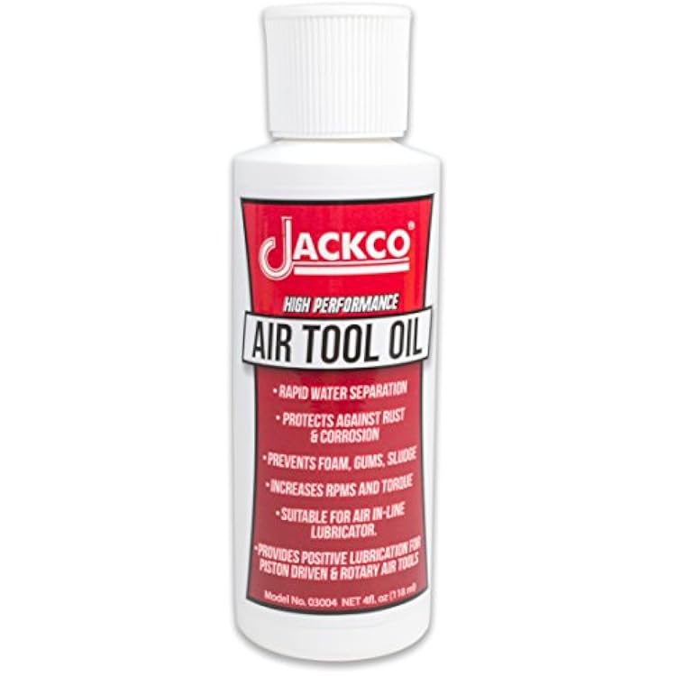 Jackco High Performance Pneumatic Air Tool Oil 4 oz.