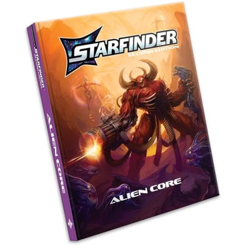Starfinder Alien Core Hardcover - Complete Monster Manual with 200 Creatures Like Dragons and Robots Second Edition