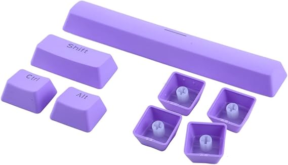 Spelt 104 Tuş Universal Renkli Mekanik Klavye Tuş Takımı Kapağı Keycap Eflatun