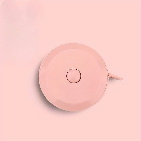 Promosyonca Mini Çekilebilir Ölçüm Mezurası, Terzilik İçin, 2 Adet (Pembe)
