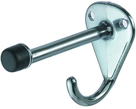 Harris Hardware TP4000B3 Die Cast Chrome Zamac Coat Hook & Bumper