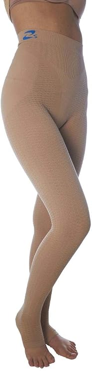 CzSalus Flat knit Lipedema, Lymphedema support slimming compression leggins (Kl1 18-21 mmHg)