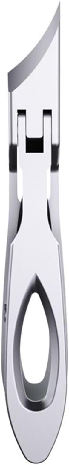 Nail Clippers Stainless Steel, Wide Jaw Opening, Anti-Splash, Slanted