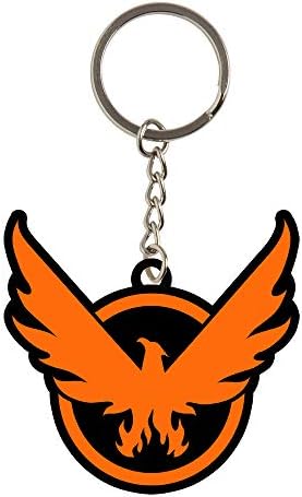 JINX Tom Clancys The Division 2 On the Move Rubber Key Chain, Orange, 1.85 Tall