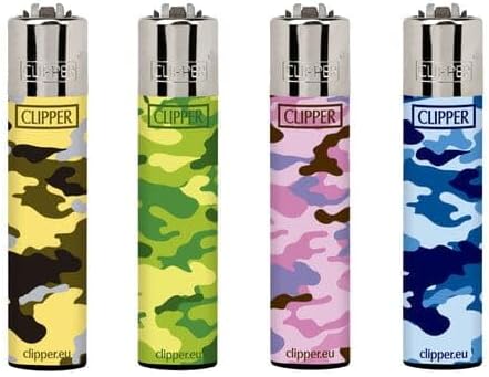 Clipper Lighters Camo Mix (4ct)