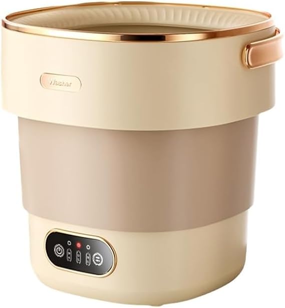 Mini Folding Washing Machine Portable Folding Washing Machine 8L Small Folding Washing Machine Portable Washing Machine and Dryer Combo Mini Washing Machine Foldable, Baby Clothes, Underwear,