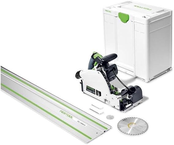 Festool Plunge-Cut Saw with Scoring Function TSV 60 KEB-F-Plus-FS and 75-inch (1900mm) Guide Rail 576735+491503